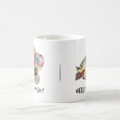 Hallo Sommer Fischkorallen Tropisches Meer Wasserf Kaffeetasse (Mittel)