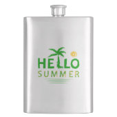 Hallo Sommer Flachmann (Vorderseite)