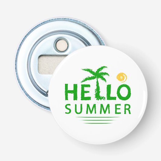 Hallo Sommer Flaschenöffner (Vorderseite)