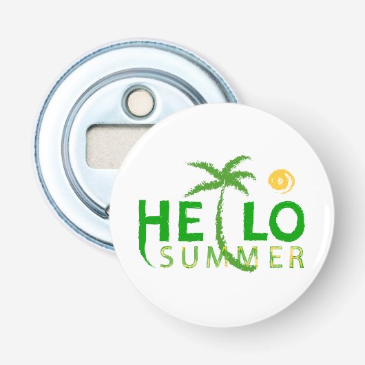 Hallo Sommer Flaschenöffner (Vorderseite)