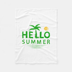 Hallo Sommer Fleecedecke