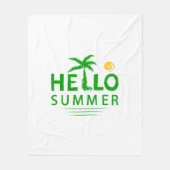 Hallo Sommer Fleecedecke (Vorderseite)