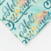 Hallo Sommer Fleecedecke (Ecke)