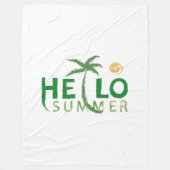 Hallo Sommer Fleecedecke (Vorderseite)