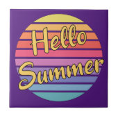 Hallo Sommer Fliese (Vorderseite)