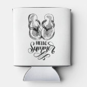 Hallo Sommer Flops Cooler Dosenkühler (Rückseite)