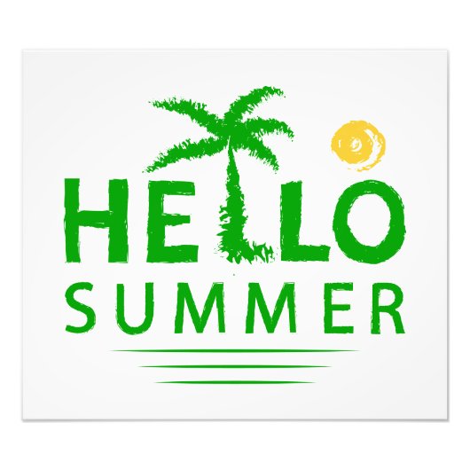 Hallo Sommer Fotodruck (Vorne)