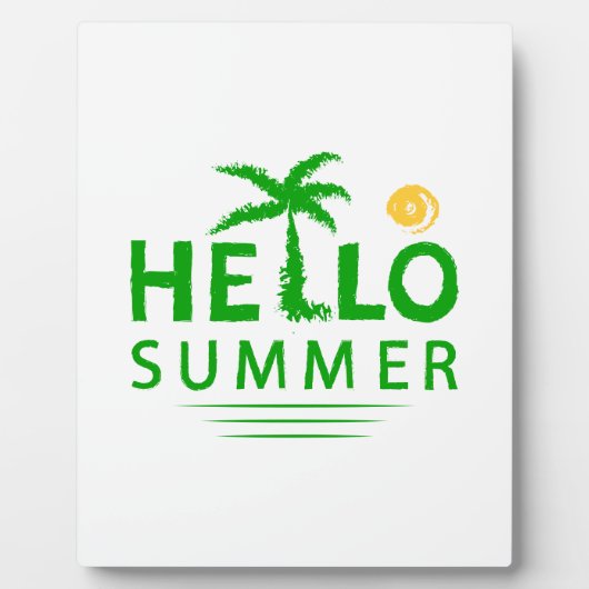 Hallo Sommer Fotoplatte (Vorderseite)