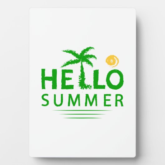 Hallo Sommer Fotoplatte (Vorderseite)
