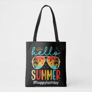 Hallo Sommer Froher letzter Schultag Student Tasche