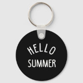Hallo Sommer Funny Summer Ferien Beach Geschenk Va Schlüsselanhänger (Vorderseite)
