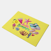 Hallo, Sommer Fußmatte (Schrägansicht)