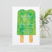 Hallo Sommer Geburtstagsfeier Einladung (Stehend Vorderseite)