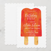 Hallo Sommer Geburtstagsfeier Einladung (Vorne/Hinten)