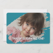 Hallo Sommer Geburtstagsfeier Einladung (Rückseite)