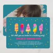 Hallo Sommer Geburtstagsfeier Einladung (Vorne/Hinten)