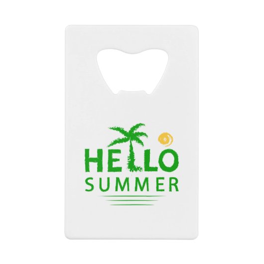 Hallo Sommer Geldbeutel Flaschenöffner (Vorderseite)