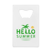 Hallo Sommer Geldbeutel Flaschenöffner (Rückseite)