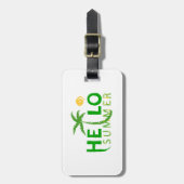 Hallo Sommer Gepäckanhänger (Vorderseite vertikal)