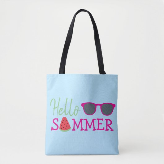 Hallo Sommer Geschenk für Strand Tasche (Vorderseite)
