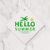 Hallo Sommer Geschenkanhänger (Rückseite)