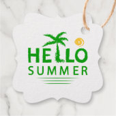 Hallo Sommer Geschenkanhänger (Rückseite)