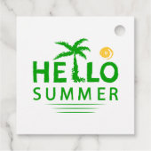 Hallo Sommer Geschenkanhänger (Rückseite)