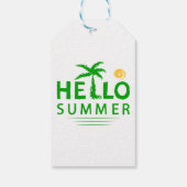 Hallo Sommer Geschenkanhänger (Rückseite)