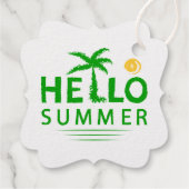 Hallo Sommer Geschenkanhänger (Rückseite)