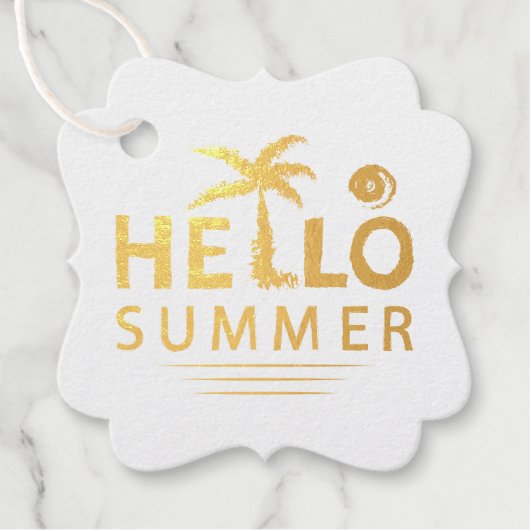 Hallo Sommer Geschenkanhänger (Vorderseite)