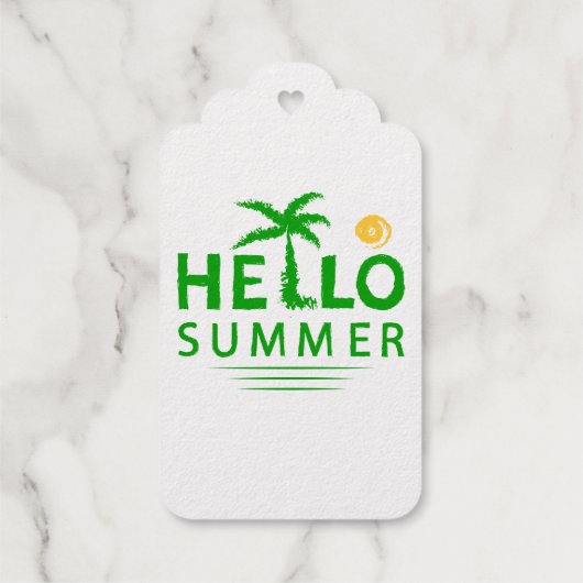 Hallo Sommer Geschenkanhänger (Rückseite)