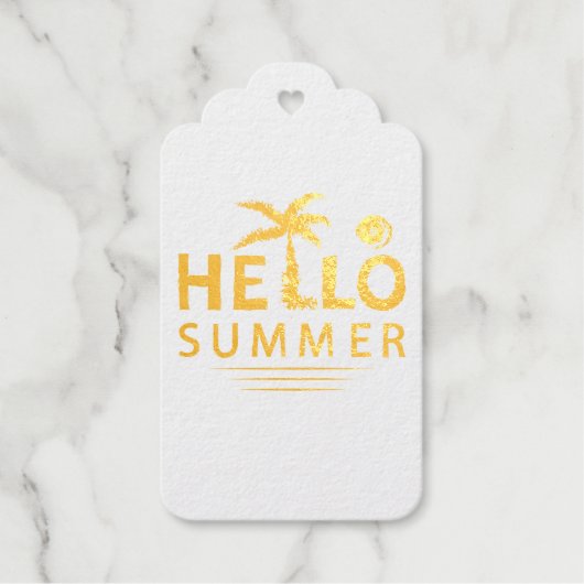 Hallo Sommer Geschenkanhänger (Vorderseite)