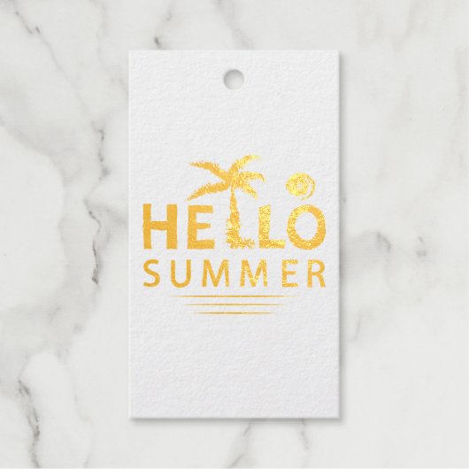 Hallo Sommer Geschenkanhänger (Vorderseite)