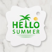 Hallo Sommer Geschenkanhänger (Rückseite)