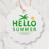 Hallo Sommer Geschenkanhänger (Rückseite)