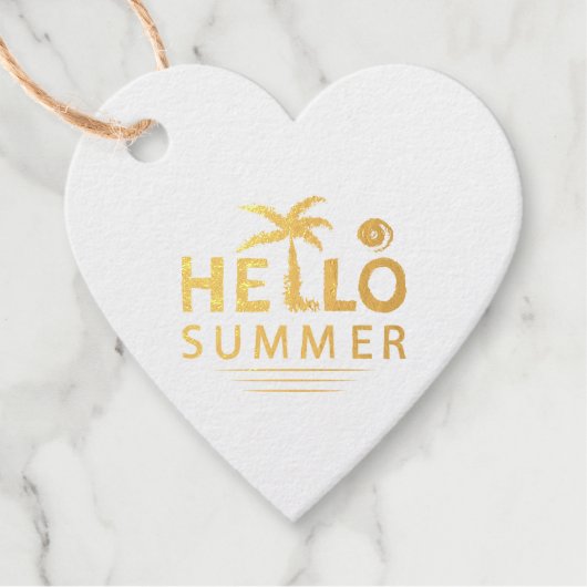 Hallo Sommer Geschenkanhänger (Vorderseite)