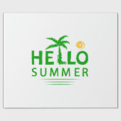 Hallo Sommer Geschenkpapier (Flach)
