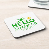 Hallo Sommer Getränkeuntersetzer (Linke Seite)