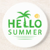 Hallo Sommer Getränkeuntersetzer (Vorne)