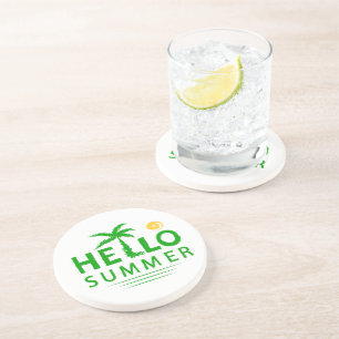 Hallo Sommer Getränkeuntersetzer