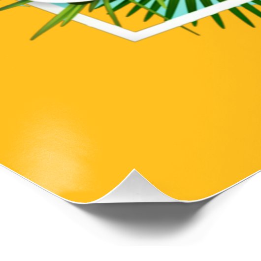 Hallo Sommer Glossy Poster (Ecke)