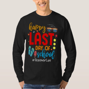 Hallo Sommer Glück letzten Tag der Lehrerin Leben T-Shirt