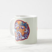 Hallo Sommer glücklich Ananas Zeichnend Kaffeetasse (Vorderseite Links)