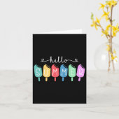 Hallo Sommer glücklich Letzten Tag Lehrerin Studen Karte (Gelbe Blume)