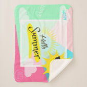 Hallo Sommer-glücklicher sonniger Tag für Sherpadecke (Vorderseite)