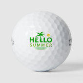 Hallo Sommer Golfball (Vorderseite)