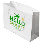 Hallo Sommer Große Geschenktüte (Rückseite Schrägansicht)