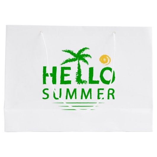 Hallo Sommer Große Geschenktüte (Rückseite)