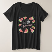 Hallo Sommer Große Größe T-Shirt (Design vorne)