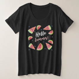 Hallo Sommer Große Größe T-Shirt